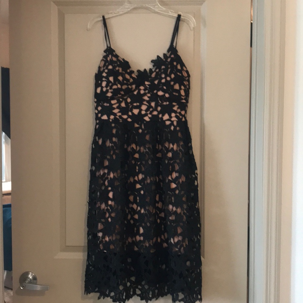 Black and nude dress